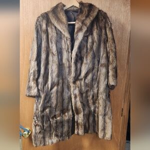 Women's Vintage Fur Coat - Size M